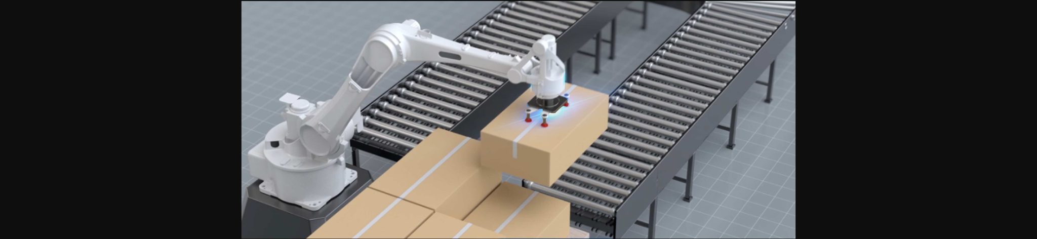 Robot intelligent stacking system - Xinje Malaysia